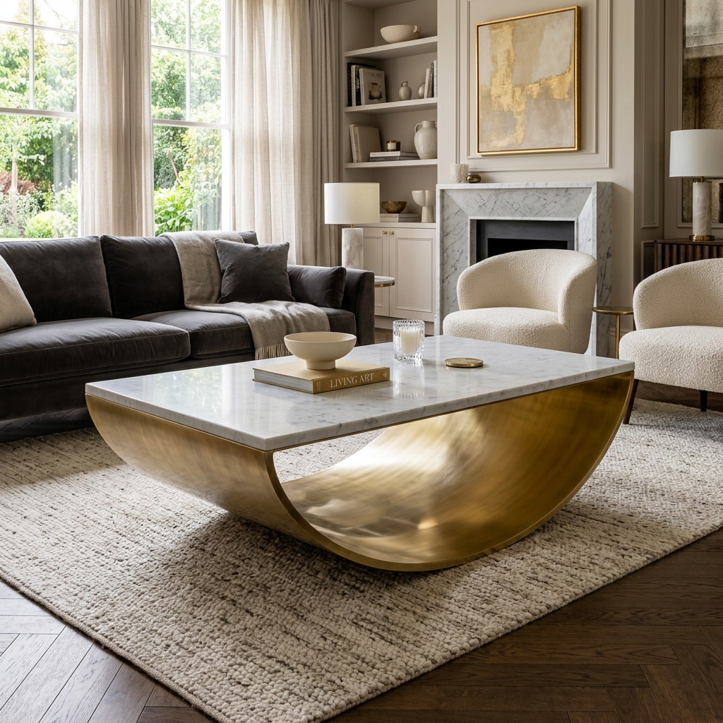 Crescent Coffee Table